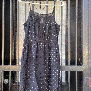 Madewell polka dot silk dress